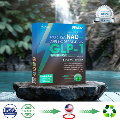 [Official Authorized Store] PEAKA® GLP-1 Slimming & Health Ultra Concentrated Essence Liquid Pearls - NAD+ Moringa & ACV & Keto BHB (✅speedy, long-lasting, addressing diabetes, obesity, and cardiovascular diseases)